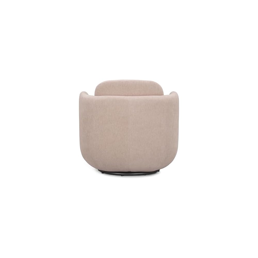 TOV Furniture Wolfie Light Pink Chenille Swivel Chair