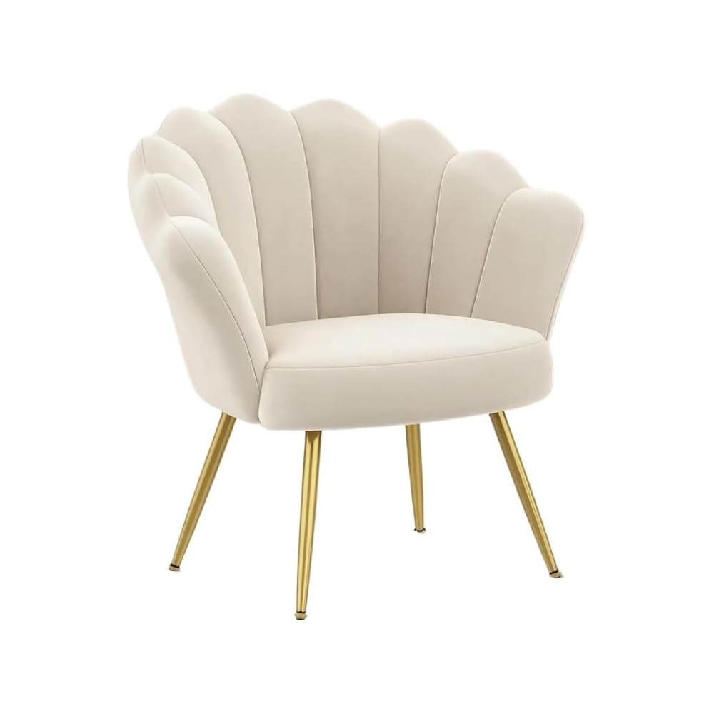Century Velvet Living Room Chair Accent Chairs, Upholstered Vanity for Makeup