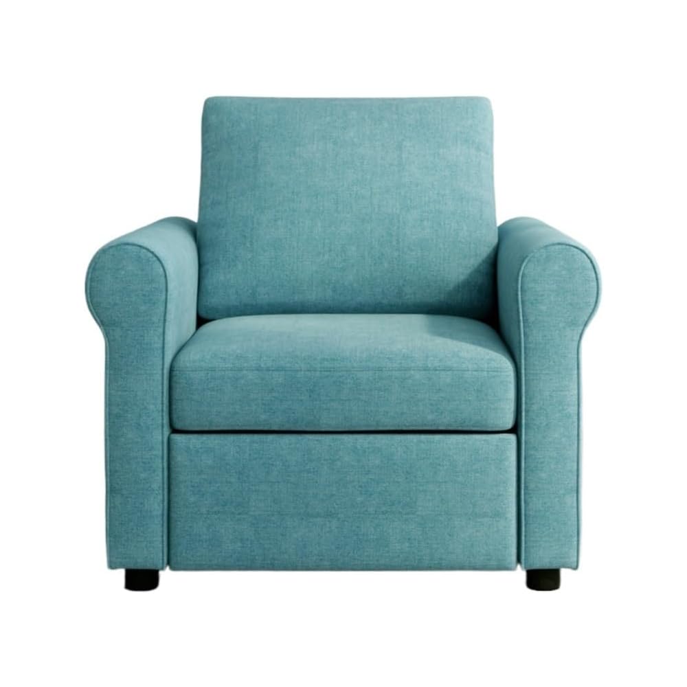 3-in-1 Sofa Bed Chair, Convertible Sleeper Chair Bed,Adjust Backrest Into A Sofa,Lounger Chair, Chair Bed Sleeper,Teal