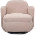TOV Furniture Wolfie Light Pink Chenille Swivel Chair